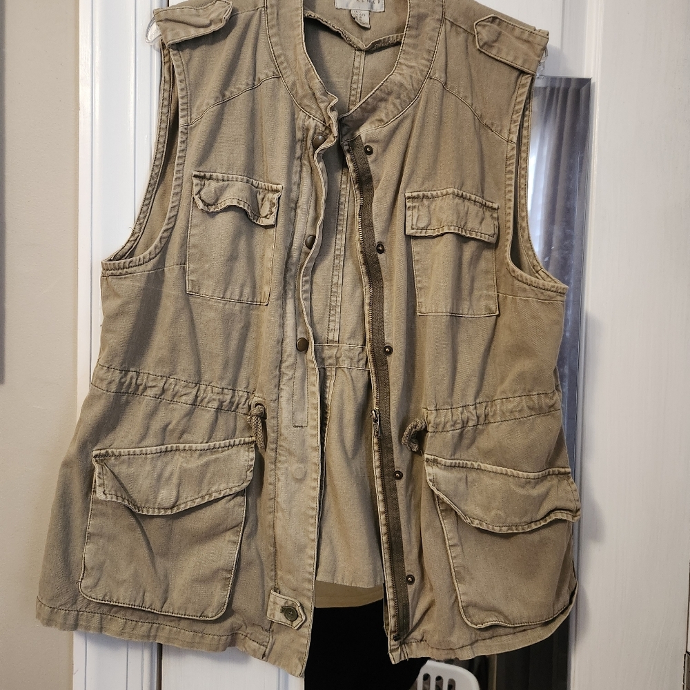 Kenar Green Army Vest
